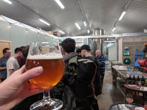 Inside Wander Beyond brewery